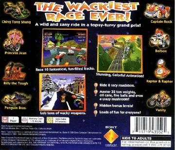 Motor Toon Grand Prix (US) box cover back